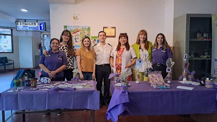 Difusión sobre medidas de prevención de violencia hacia la mujer en Puerto Belgrano
