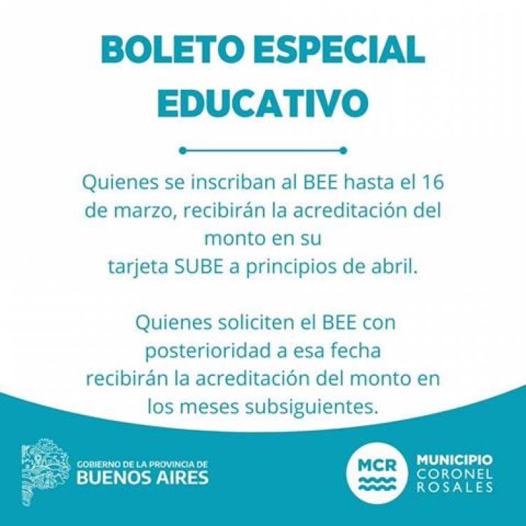 El Intendente Aristimuño anunció el Boleto Especial Educativo