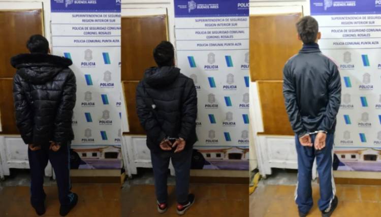 Tres hombres fueron detenidos por disparar contra el frente de una casa