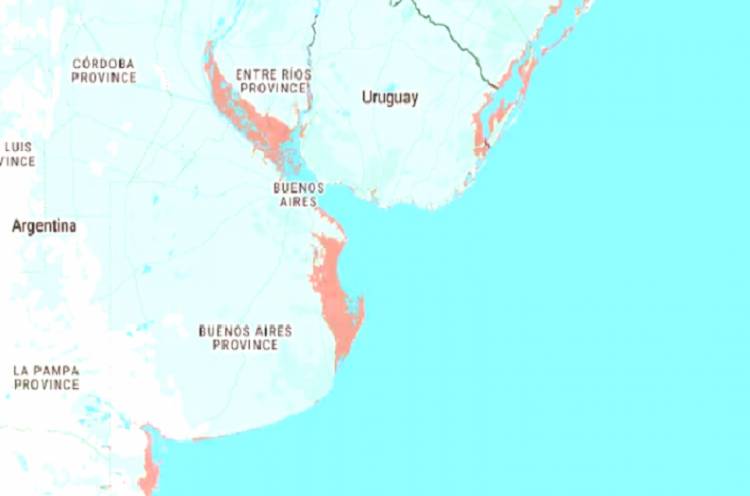 El nivel del mar aumenta en el mundo: qué regiones de Argentina están en riesgo