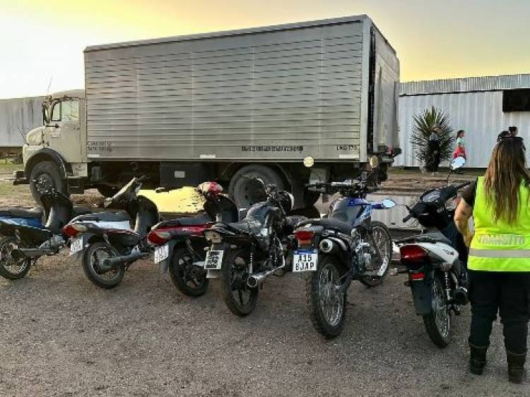 Se secuestraron 18 motos en un operativo de control