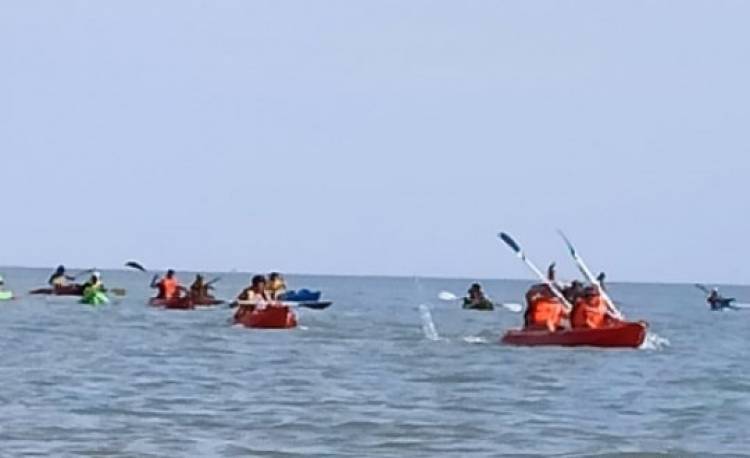 Se realizó una nueva edición de la travesía en Kayak del Club Náutico Punta Alta