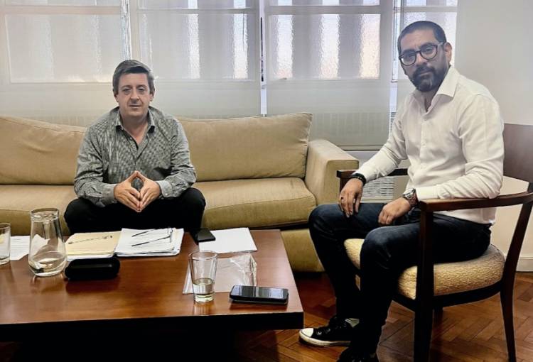 El Intendente Aristimuño se reunió con el Subsecretario de Recursos Hídricos 