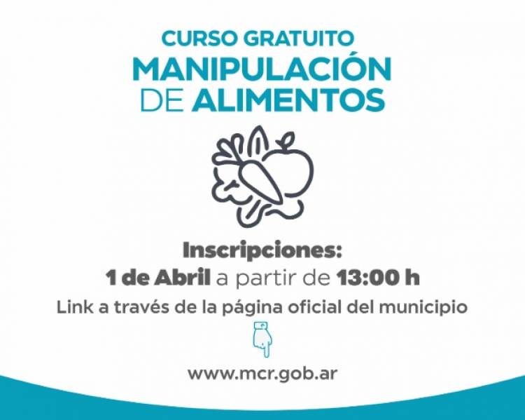 Este martes se abren las inscripciones para el curso de manipulación de alimentos del Municipio