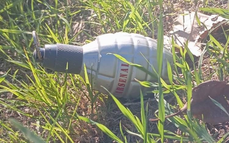 Se realizo un operativo por el hallazgo de un explosivo y era un envase de perfume