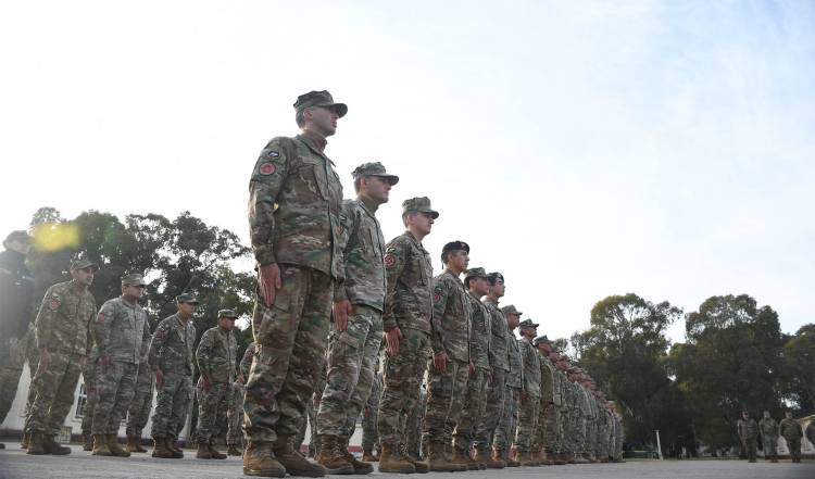 Baterías: Ceremonia de despedida del contingente que se desplegará hacia Chipre