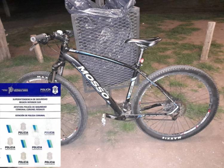 Encontraron tirada en el Parque San Martín una bicicleta que había sido denunciada como robada