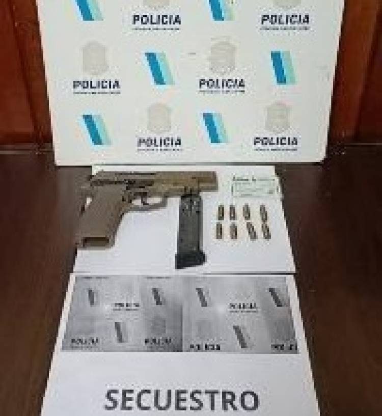 Allanamiento positivo por amenazas agravadas: secuestraron una pistola 9 mm