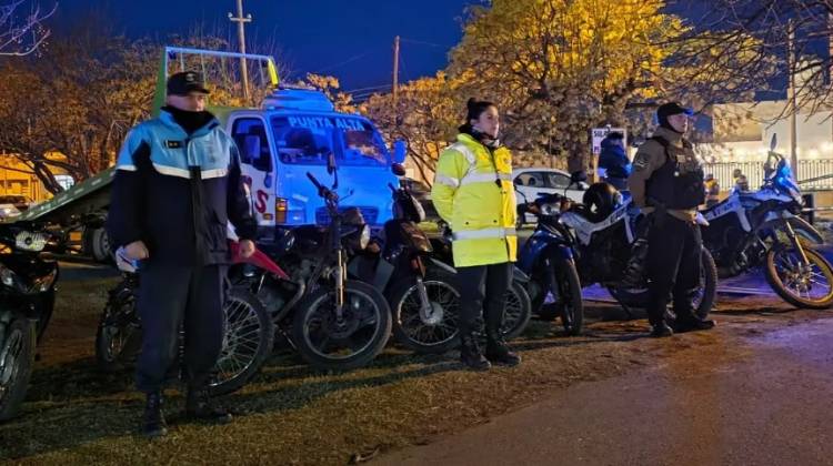 Secuestran motos en un nuevo Mega Operativo de Seguridad en Punta Alta